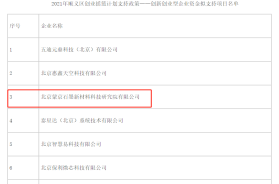 喜讯！热烈祝贺我公司获得关于2021年顺义区创业摇篮计划支持政策——创新创业型企业资金支持